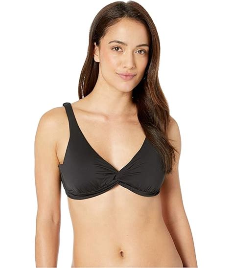 Tommy Bahama Pearl Underwire Halter Bikini Top Black Free Shipping Zappos