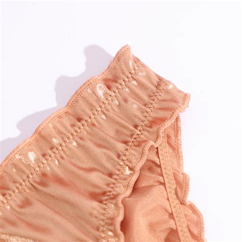 Luxury Satin Panties Bikini Underwear Super Elastic French Knickers Women Low Rise Briefs