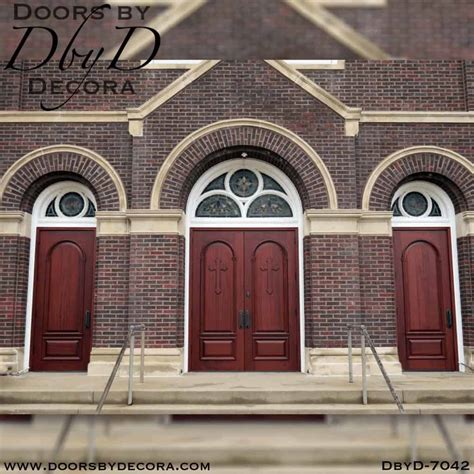 Custom Mahogany Solid Church Door Wood Front Entry Doors By Decora