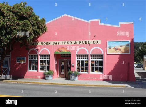 Half Moon Bay Feed And Fuel Co Half Moon Bay California Stock Photo