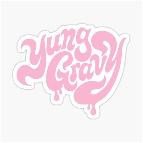 Yung Gravy Sticker By Evadagidan Redbubble