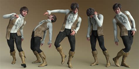 CDI Overstated Poses For Genesis 9 Masculine Daz 3D