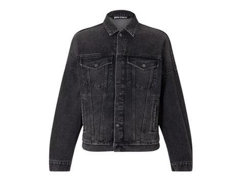 Sasom Palm Angels Logo Denim Jacket Black