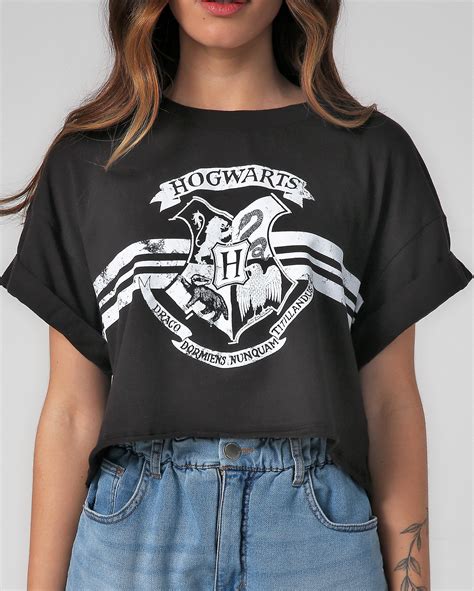 Riachuelo Camiseta Cropped Harry Potter Preta Warner Bros