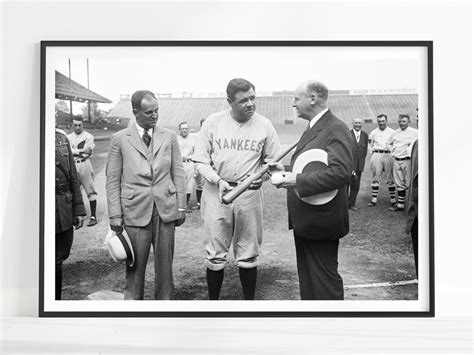 Vintage Baseball Print Babe Ruth Print Baseball Wall Art Babe Ruth Poster Man Cave Wall Art