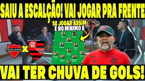 VAZOU A ESCALAÇÃO ASSIM QUE O FLAMENGO VAI JOGAR CONTRA O ÑUBLENSE