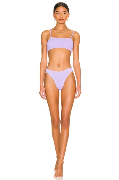 Hunza G Gigi Bikini Set In Lilac REVOLVE