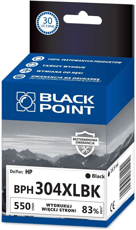 Tusz Black Point Zamiennik HP 304XL N9K08AE Czarny BPH304XLBK Do