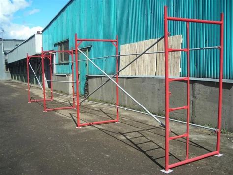 Строительные леса своими руками: из досок и профильной трубы