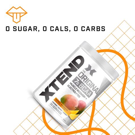 Buy Xtend Original Bcaa Powder Mango Madness Sugar Free Post Workout