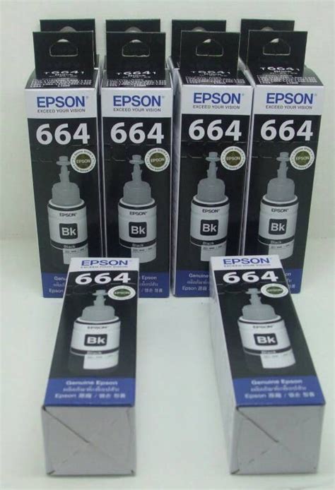 Jual Tinta Printer Original Epson 664 T664 Black Hitam T6641 L100 L110 Kab Tangerang