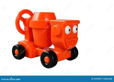 Royalty Free Stock Photo: Orange toy cement truck. Image: 3339805