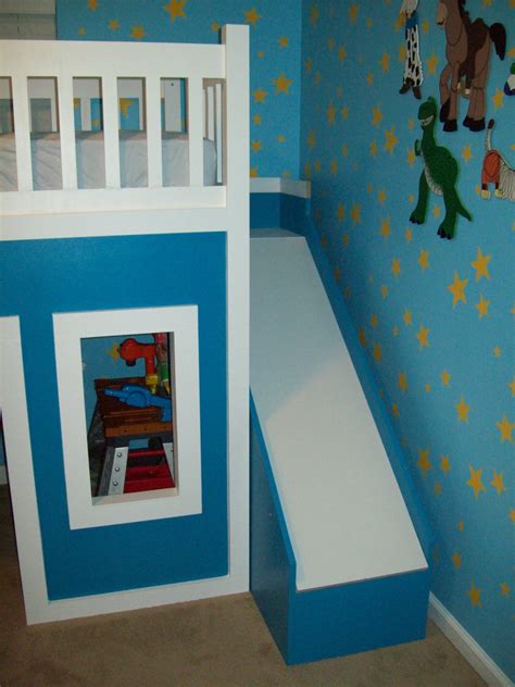 Ana White Playhouse Loft Bed With Stairs And Slide Diy Projects