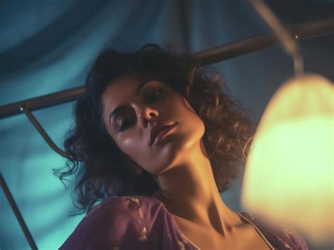 Premium Photo Photoshoot Of A Woman In Lingerie Sensual Lights