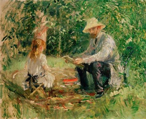 Eug Ne Manet Et Sa Fille Au Jardin Berthe Morisot