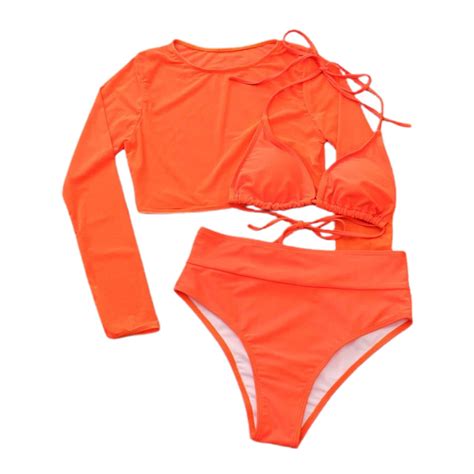 SWSMCLT Women S High Waisted Triangle Bikini Set Swimsuit Mesh Beach