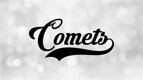 Sports Clipart: comets Mascot Team Name in Fancy Print Type With ...