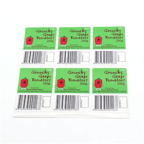 Custom Food Labels Custom Printing Manufacture