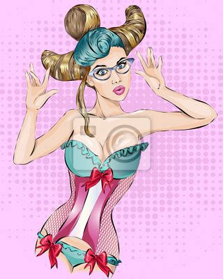 Sexy Pin Up Girl In Lingerie Corset Posters For The Wall Posters Underclothing Beatiful