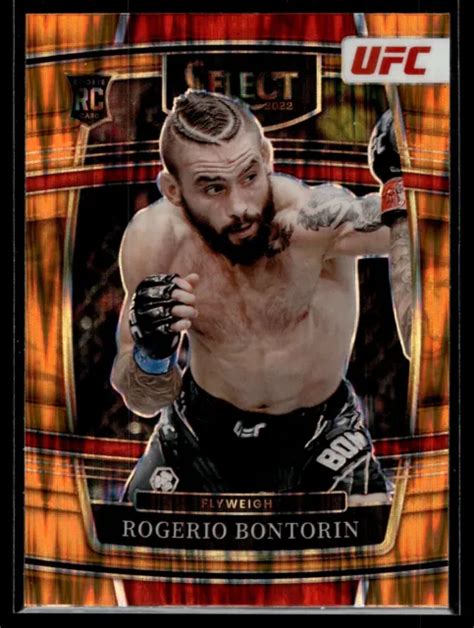 ROGERIO BONTORIN 2022 Panini Select UFC Concourse Orange Flash Prizm E