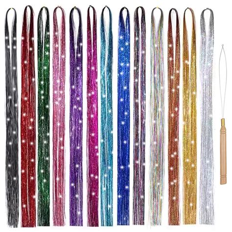 Amazon Colors Tinsel Kit With Tools Strands Fairy Hair