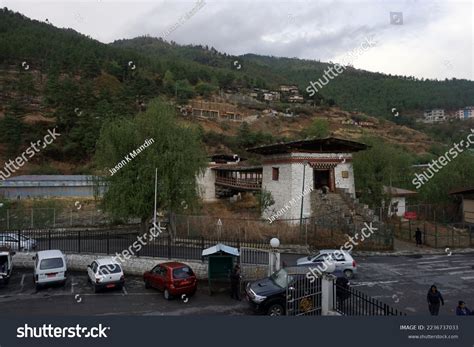 thimphu bhutan  buildings thimphu city stock photo