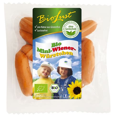 BioLust Bio Mini Wiener Mit F Kalbfleisch 120 Gr Packung Wiener