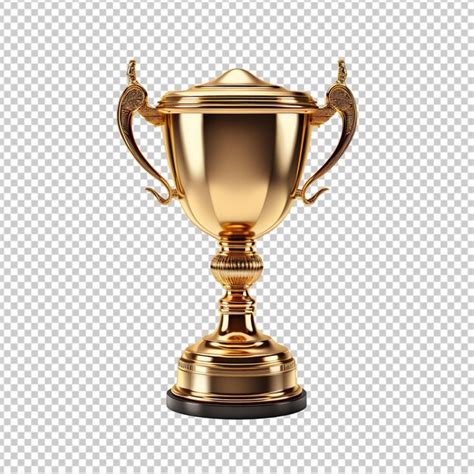 Premium PSD Golden Cup Trophy Isolated On Transparent Background