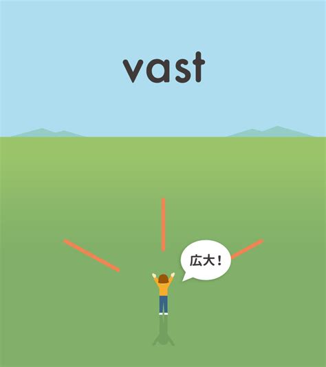 enormous と massive と vast の違いとは？