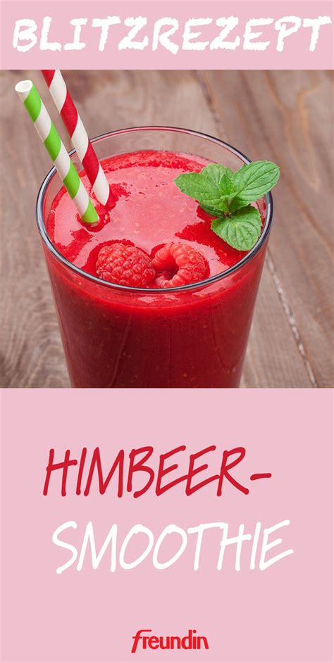 Himbeer Smoothie Freundin De Himbeer Smoothie Smoothie Rezepte