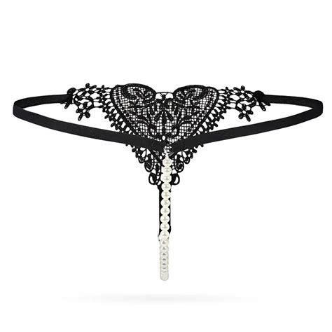 Bikini Tanga Mini G String Chilotei Sexy Heart Transparenti Chiloti Perle Alb Bleu Mov Rose