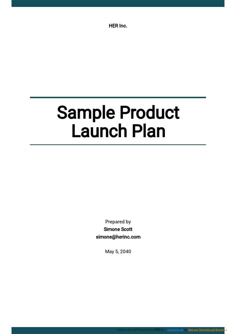 Product Launch Plan Google Docs Templates - Design, Free, Download ...