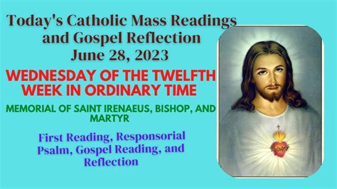 Catholic Readings And Reflection For Today Mass Readings For Today