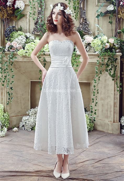 Robe de mariée dentelle bustier champetre