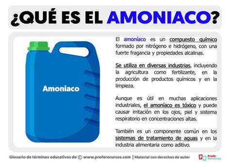 Qué es el Amoniaco | Definición de Amoniaco