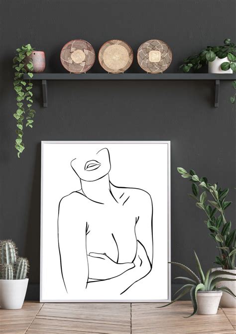 Female Sexuality Line Drawing Print Nude Wall Art For Sale Artofit