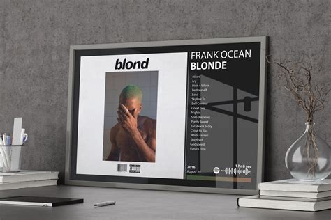Frank Ocean Blonde Poster Frank Ocean Poster Album Cover Wall Décor Gift for Him or Her Etsy