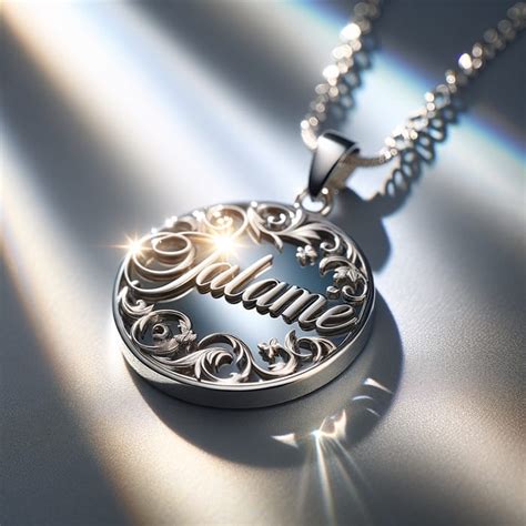 Custom Engraved Name Necklace - Personalized Pendant Jewelry | AI Art ...