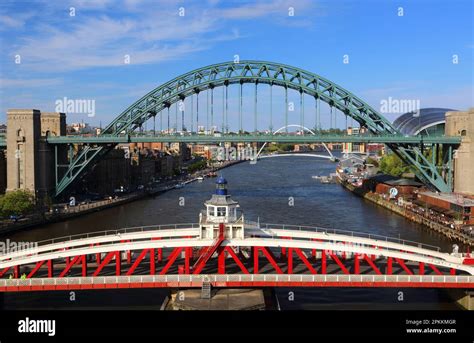 Tyne Bridge And Swing Bridge Newcastle Upon Tyne Tyne And Wear