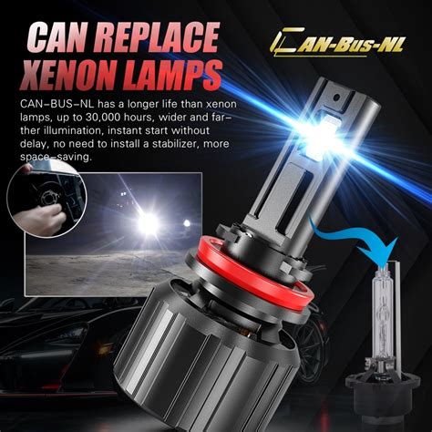 Brightest 9005 Led Headlights Conversion Kit Bulbs 9011 Hb3