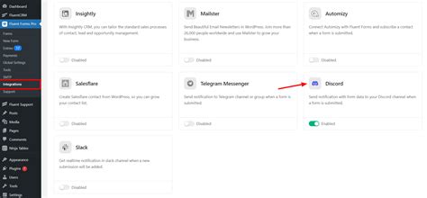 Discord Integration With Fluent Forms WP Manage Ninja
