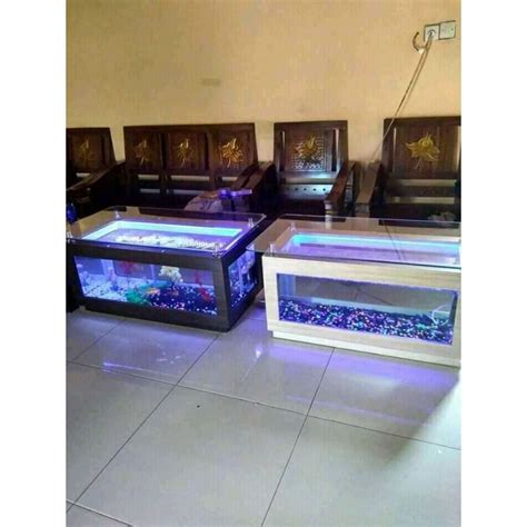 Jual 10WS002 MEJA AQUARIUM BAHAN KAYU JATI JEPARA Shopee Indonesia