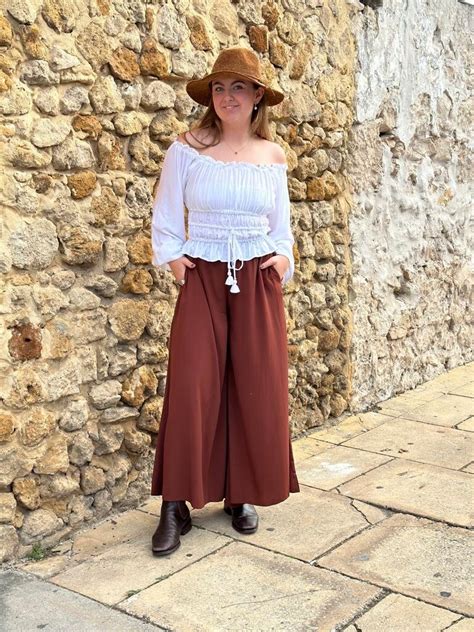 PANT TIA WIDE LEG COCOA Naked Gypsy