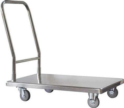 Stainless Steel Platform Trolley Size Dimension 3x2 Feet Load