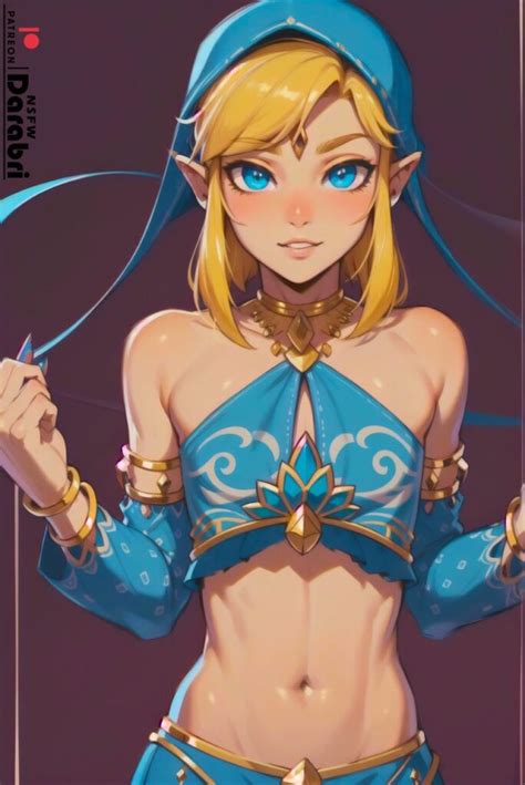 The Legend Of Zelda Free Sex Art Detached Sleeves Solo Focus Blue Eyes Gerudo Valorant