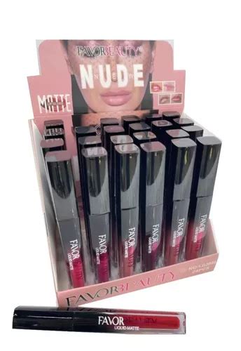 Labial Liquido Nude Mate Pzas Tonos Gama Completa Mercadolibre