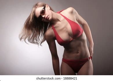 Plus Size Sexy Model Black Lingerie Stock Photo Shutterstock