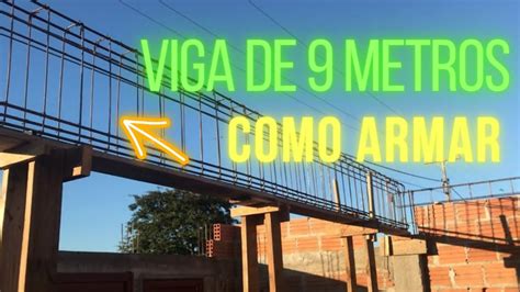 QUAL A FERRAGEM para uma VIGA DE CONCRETO de 9 metros em VÃO LIVRE