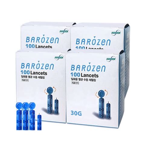 '한독 바로잰 일회용 멸균 수동 채혈침 란셋 100개 4박스(총 400개), 100개입, 4개' 최저가 검색, 최저가 8,640 ...