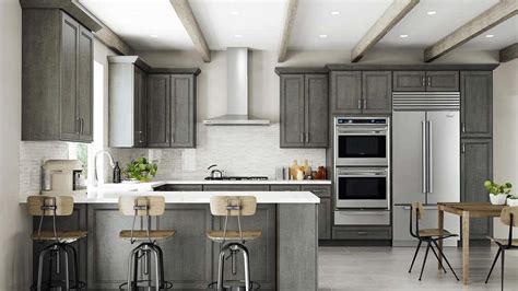 Driftwood Gray Kitchen Cabinets Juameno